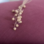 Taie d'oreiller en lin lavé Rouge Grenat