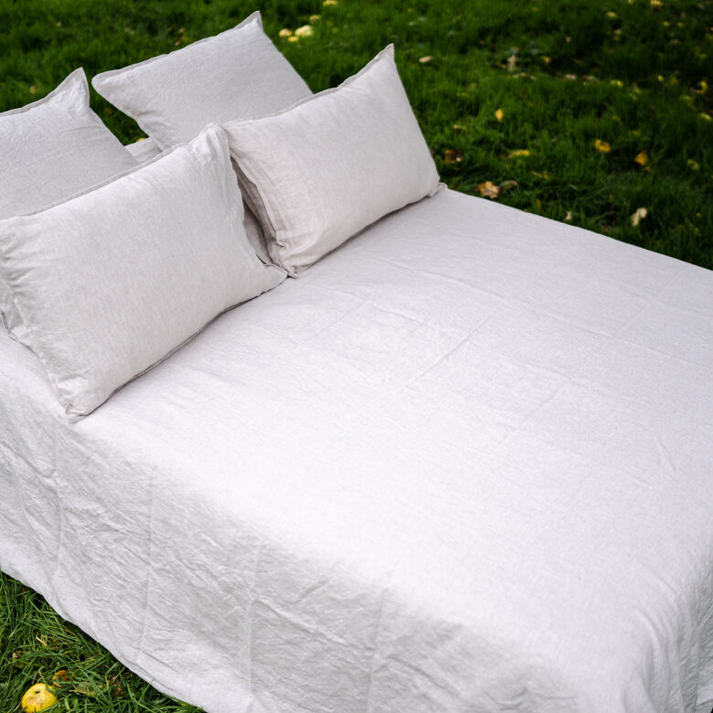 Drap Plat en Lin Lavé Naturel - Embrin