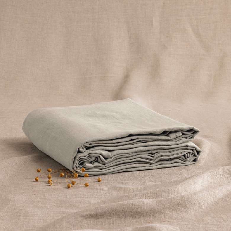 Drap Plat en Lin Lavé Naturel - Embrin