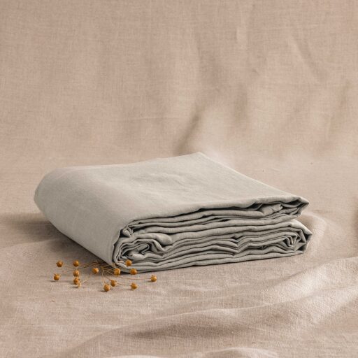 Drap Plat en Lin Lavé Naturel