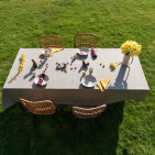 Nappe en lin lavé Vert Laurier