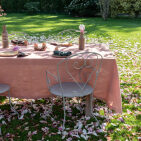 Nappe en lin lavé Terre Cuite