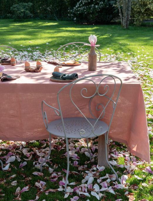 Nappe en lin lavé Terre Cuite