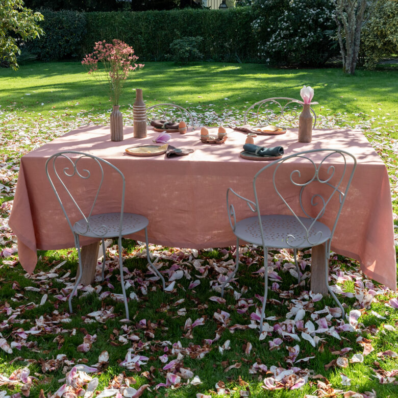 Nappe en lin lavé Terre Cuite - Embrin