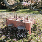 Nappe en lin lavé Terre Cuite