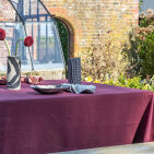 Nappe en lin lavé Rouge Grenat