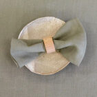 Serviettes de table en lin lavé Vert Laurier (lot de 4)