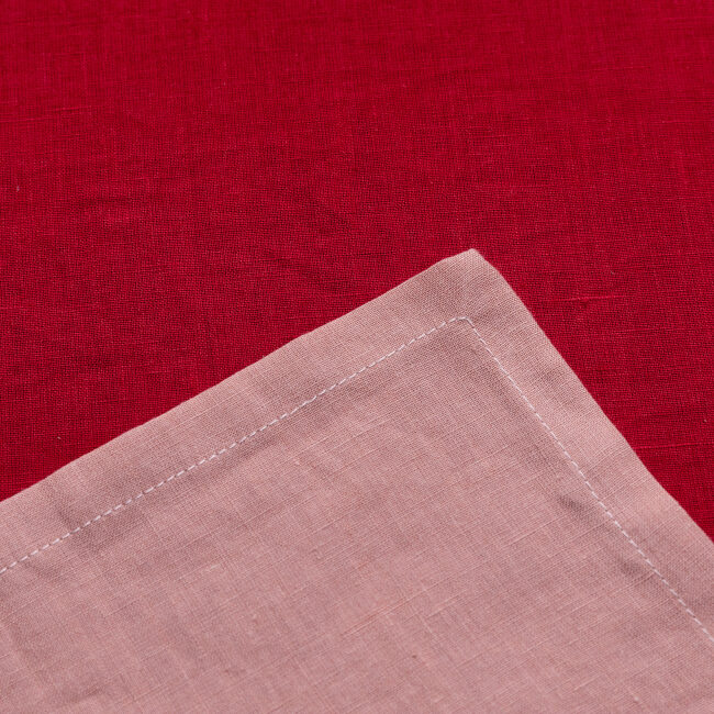 Serviettes de table en lin lavé Terre Cuite (lot de 4)
