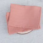 Serviettes de table en lin lavé Terre Cuite (lot de 4)