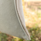 Housse de coussin en lin lavé Vert Lichen Bicolore