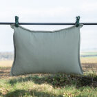 Housse de coussin en lin lavé Vert Lichen