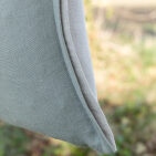 Housse de coussin en lin lavé Vert Lichen