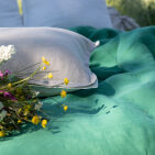 Two-Tone Twine Washed Linen Cushion Cover