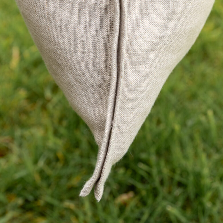 Housse de coussin en lin lavé Ficelle - Embrin