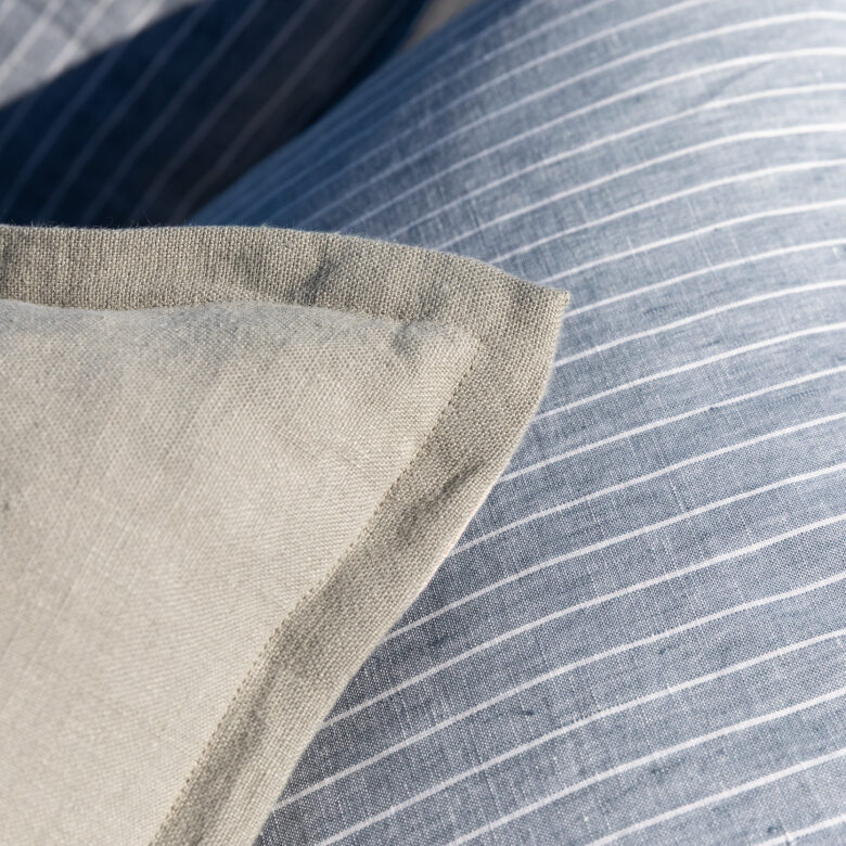 Housse de coussin en lin lavé Ficelle - Embrin
