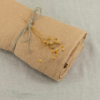 Serviette Nid d'Abeille en Lin Lavé Miel