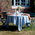 Nappe en lin lavé Bleu Horizon