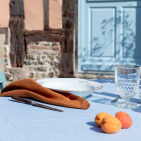Nappe en lin lavé Bleu Horizon