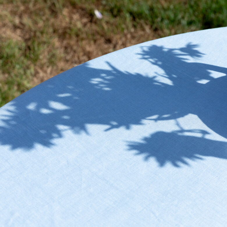 Nappe en lin lavé Bleu Horizon - Embrin