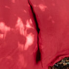 Washed linen duvet cover in Red Groseille