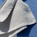 Serviettes de Table en Lin Lavé Naturel (lot de 4)