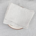 Serviettes de Table en Lin Lavé Naturel (lot de 4)