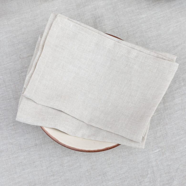 Serviettes de Table en Lin Lavé Naturel (lot de 4) - Embrin