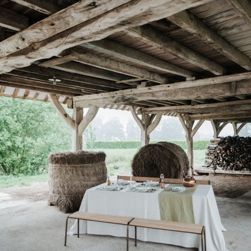 Nappe en Lin Lavé Craie