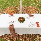 Nappe en Lin Lavé Craie