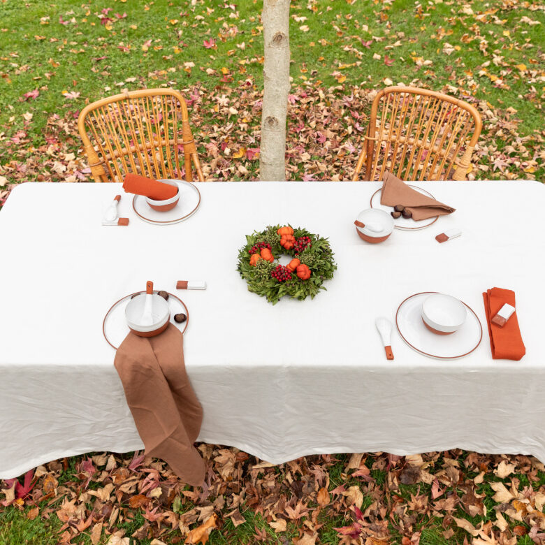 Nappe en Lin Lavé Craie - Embrin