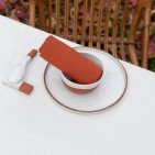 Nappe en Lin Lavé Craie