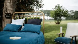 Housses de Couette en Lin Bleu - Embrin