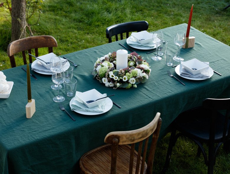 Nos conseils pour bien choisir sa nappe pour les fêtes - Elle Décoration