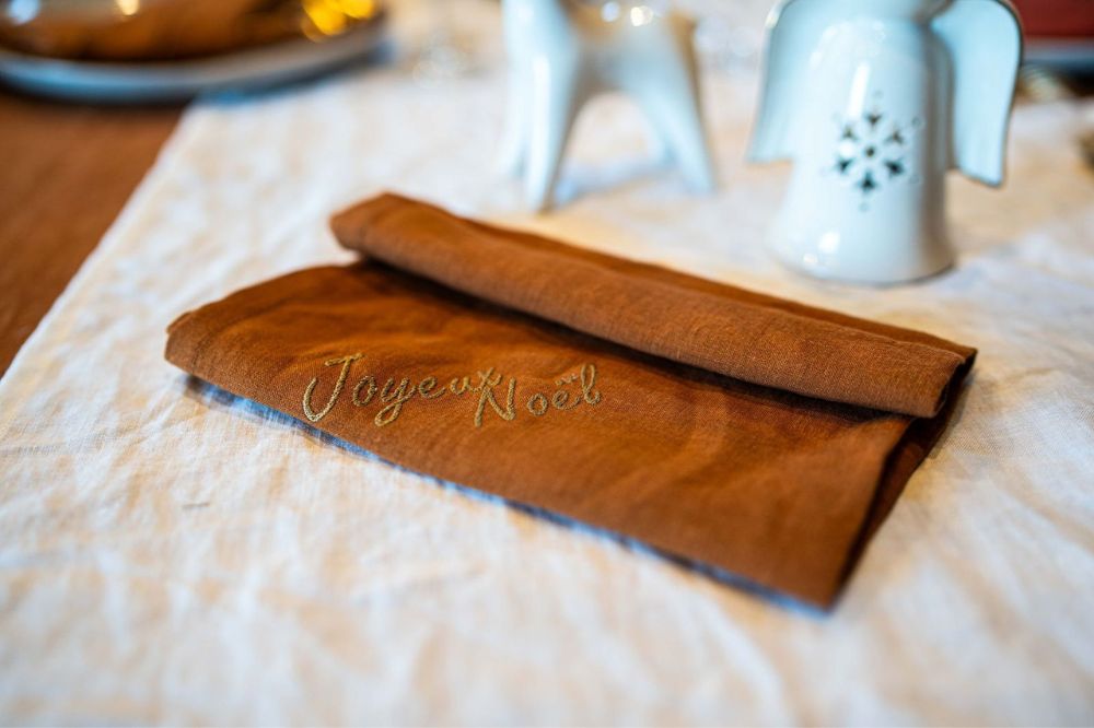 Serviette de table en lin