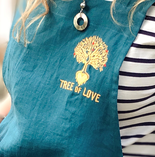 Tree of Love tablier en lin Embrin